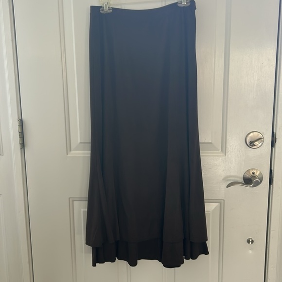 J. Jill Faux Suede Long Brown Skirt Size XS - Picture 7 of 7